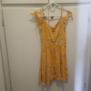 Yellow Knee length dress